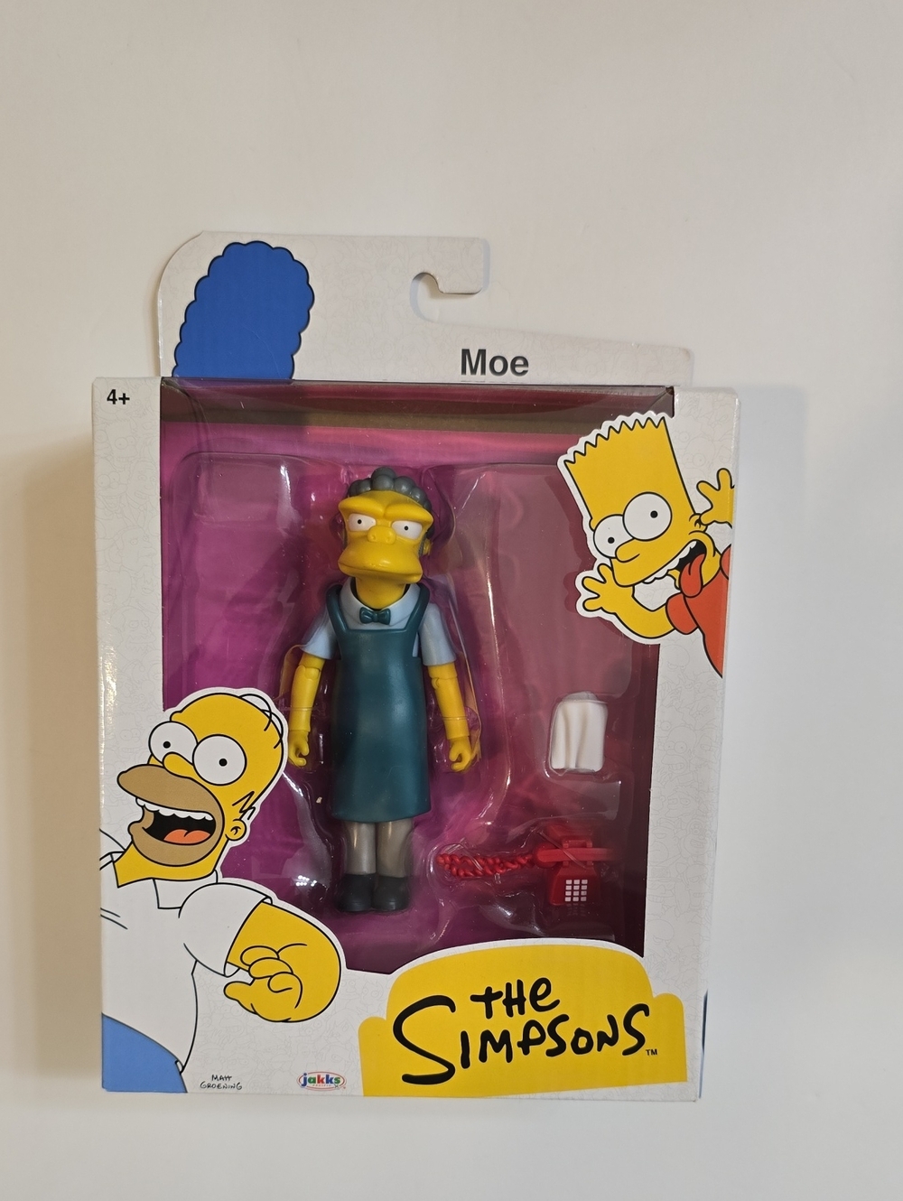 The Simpsons Moe Szyslak Collectible Action Figure - Teal Outfit